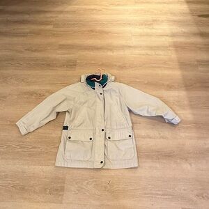 Beige Hooded Jacket